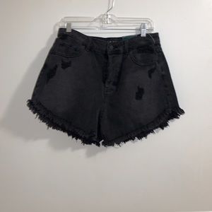 Wild Fable highRise frayed Black Jeans Short Size:12/32